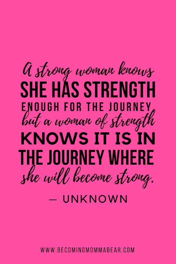 Strong woman quote from unknown