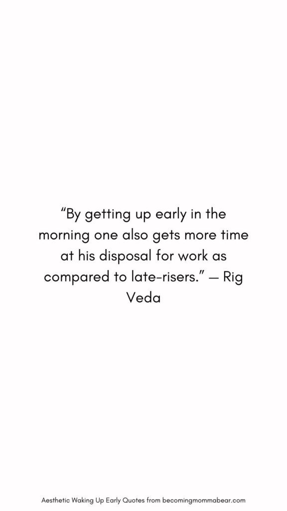 Motivational Quote For Waking Up Early