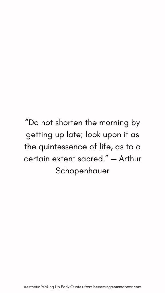 Best Morning Quote On Waking Up Early