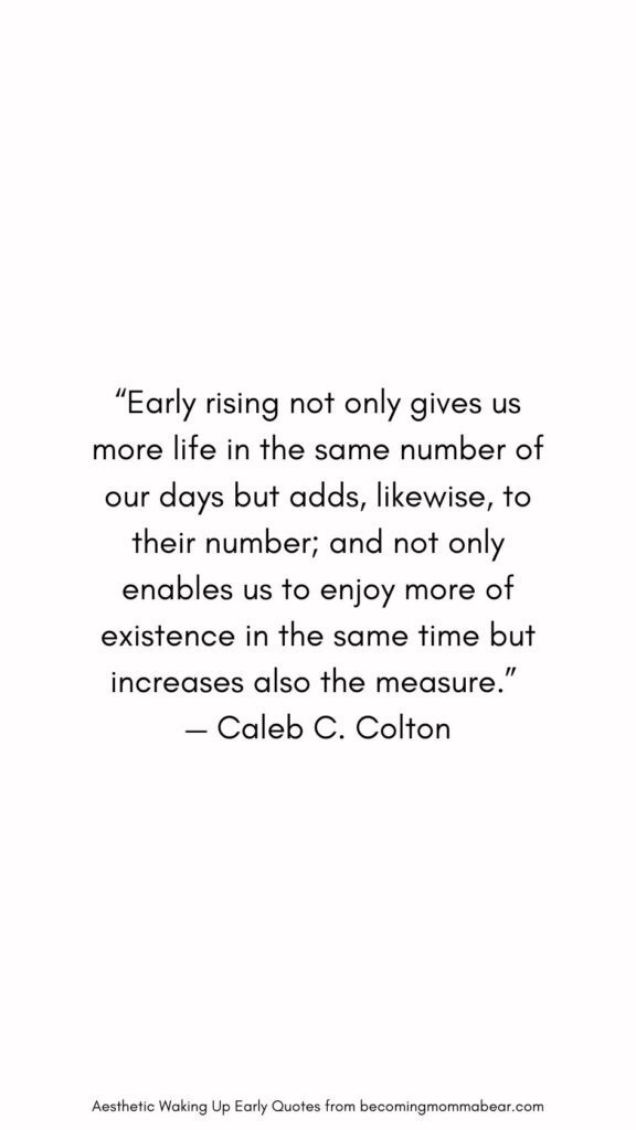 Motivational Quote For Waking Up Early