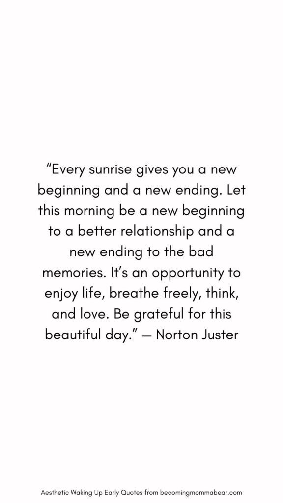 Quotation on Morning Beauty