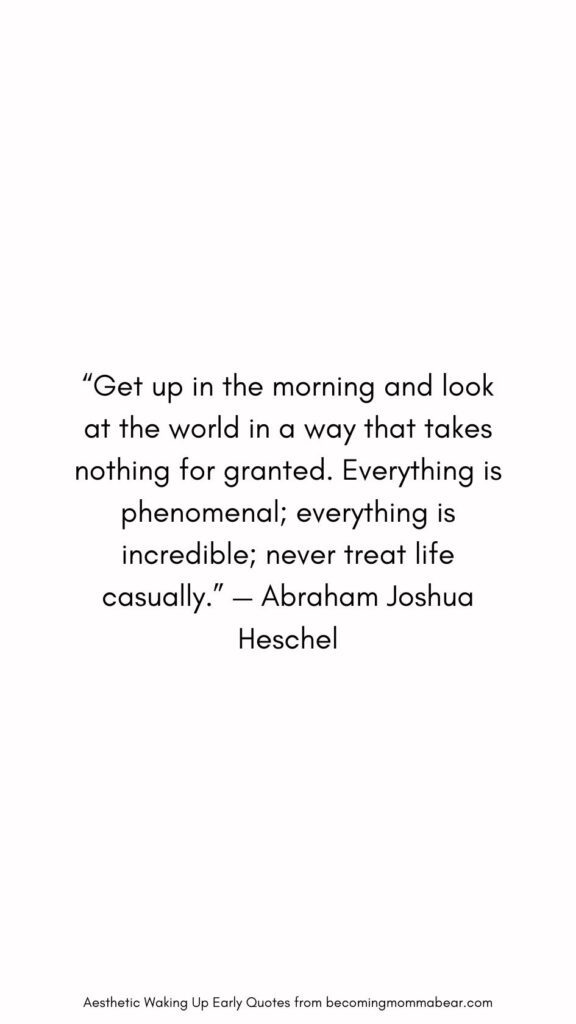 How to Love Waking Up Early Quote