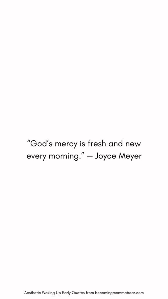 Quotation on Morning Beauty