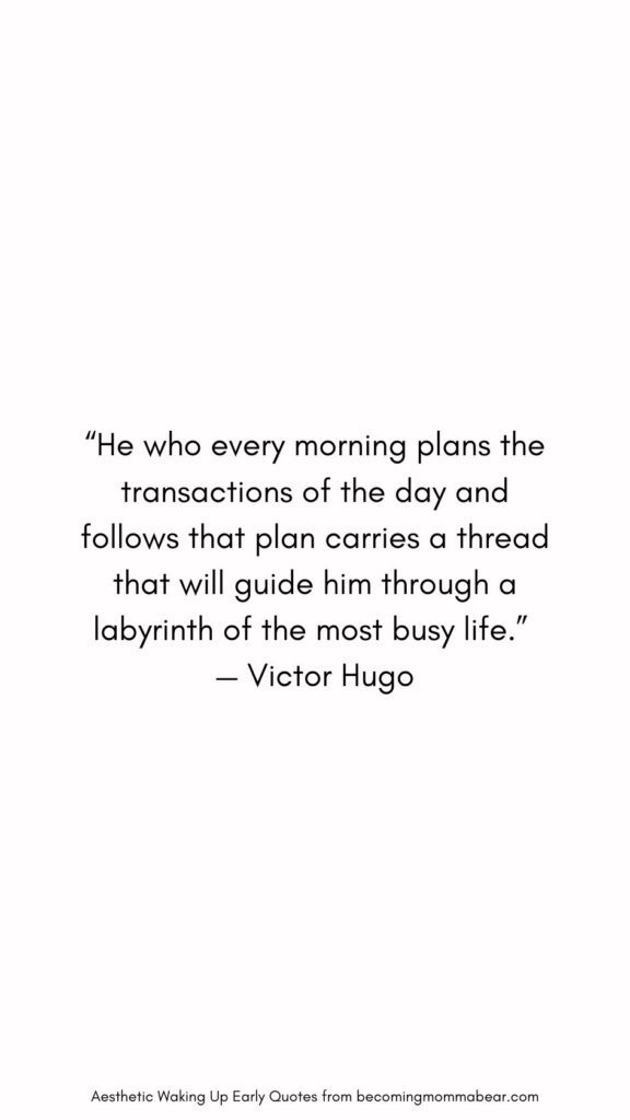 Quotation on Good Morning Habits