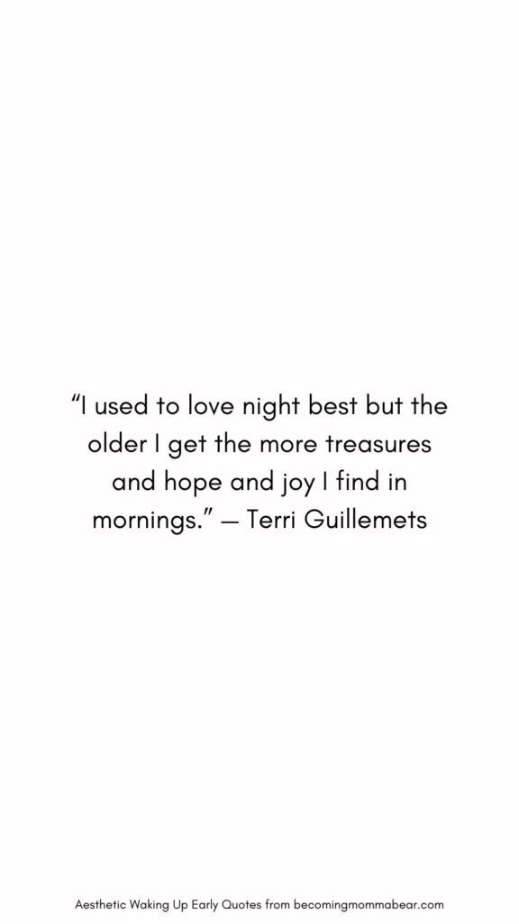 Quotation on Morning Beauty
