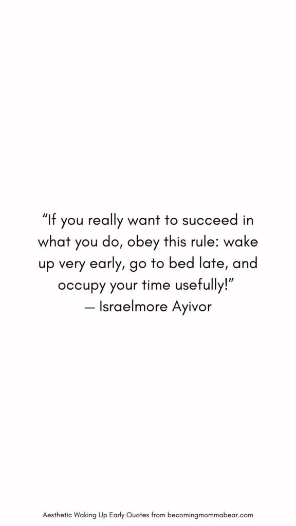 Best Morning Quotes On Waking Up Early