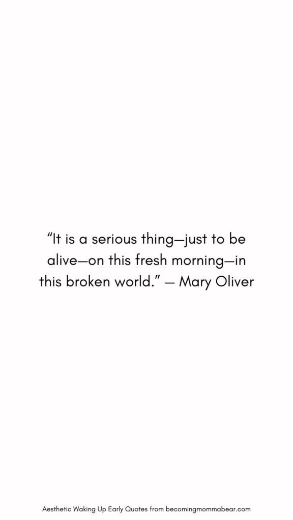 Best Quote About Morning