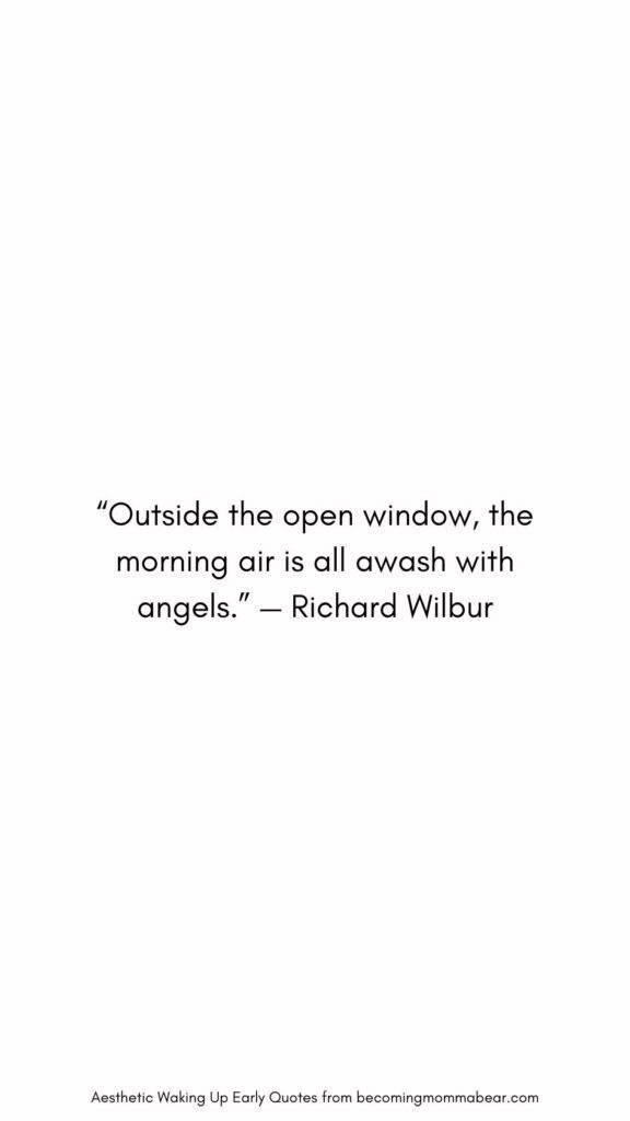 Quotation on Morning Beauty