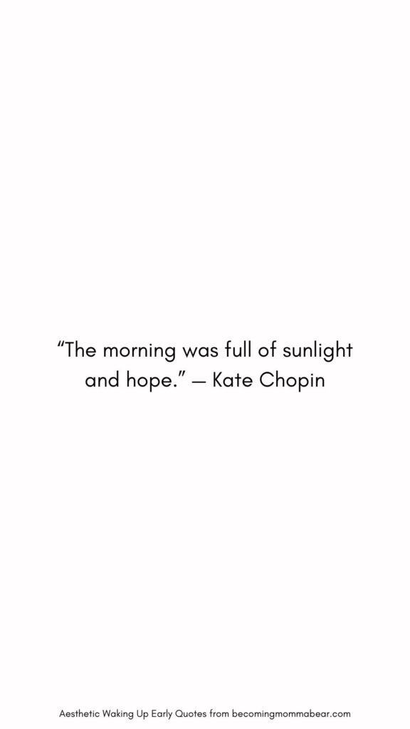 The Best Quote on Morning and Light