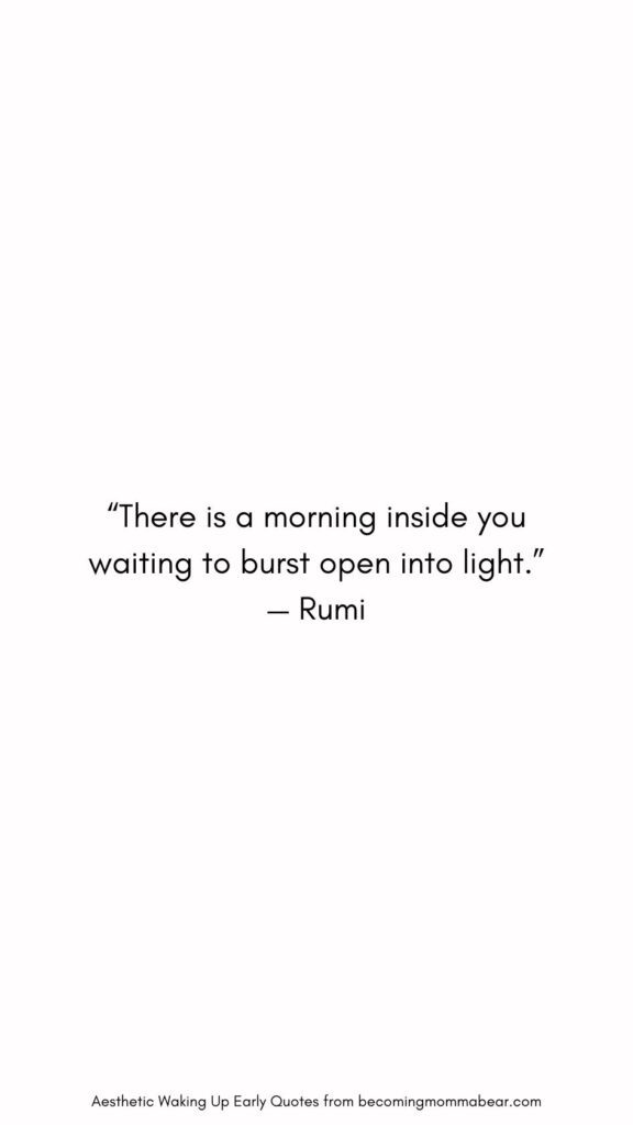 The Best Quote on Morning and Light