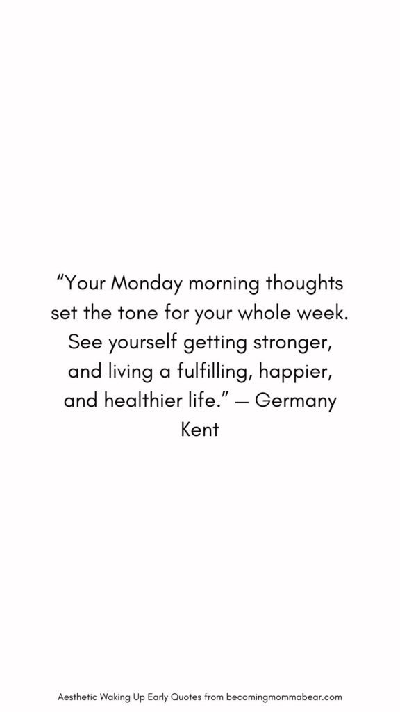 Motivational Quote For Waking Up Early